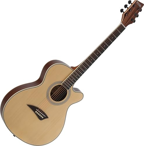 Rocktile WSC-50C-NT — Chitarra Western Slim Concert con cutaway; tavola in abete; fondo e fasce in mogano; mensura 25,5; tastiera palissandro; meccaniche pressofusione; finitura satinata; natural