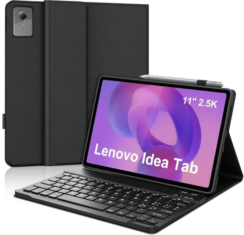 Tastiera per Lenovo Idea Tab 11 Pollici 2025/Lenovo Tab M11 11 Pollici 2024 | Cover Keyboard Magnetico Staccabile, Italiano QWERTY, Custodia Tastiera Bluetooth per Idea 11 TB-336ZU/336FU, Nero