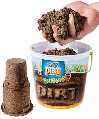 Play Dirt Bucket (3 Lb) - Unique Sand for Burying and Digging Fun by Sands Alive