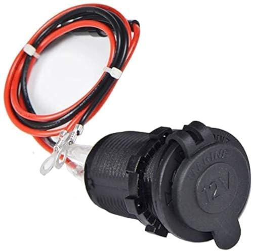 Enisina Presa accendisigari DC 12V-24V 120W per Barca, Auto, motocicletta, impermeabile, con cavo di connessione da 0.6m
