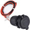 Zócalo del Encendedor de Cigarrillos, Enisina Waterproof Marine Grade 12V / 24V DC Enchufe del Encendedor de Cigarrillos Outlet para Boat Motorbike Car, con Cable de conexión de 0.6 m