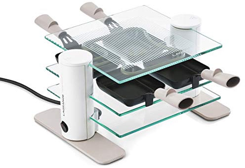 Lagrange - 009408 - Appareil … raclette 4 personnes 600w en verre transparence min‚ral