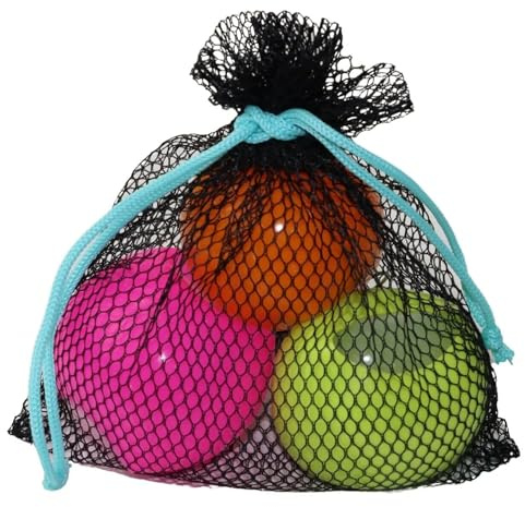 alldoro 63037 - Water Splash 3er Set Wasserbomben Ø 6cm, Wasserballons wiederverwendbar & selbstschließend, Wasser Balloon für Garten & Strand, Kinder ab 3 Jahren & Erwachsene, Orange/Grün/Pink