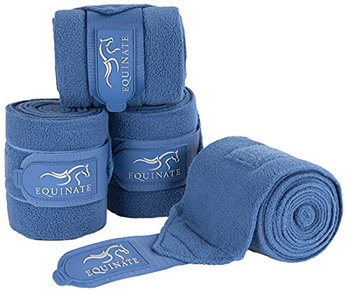 Equinate Fleecebandagen Harmony 4er Set in vielen Farben Bandagen Fleece Navy Pony