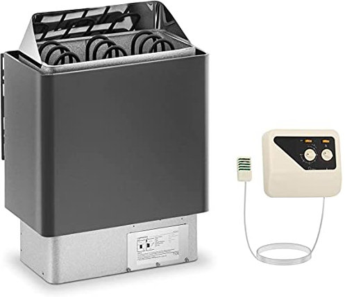 UIGJIOG 4.5kw set sauna oven with sauna control 220v 30 to 110 ° C dry steam sauna for 3-6m³ room at home