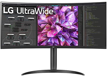 LG UltraWide QHD 34WQ73A-B 34 Curved IPS Computer Display with HDR 10 Integrated KVM and USB Type-C - Black