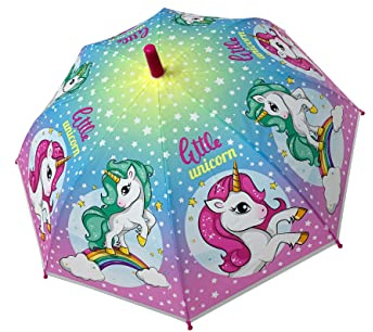 Chanos Parapluie licorne pour fille, diamètre 70 cm