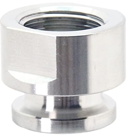 QiiMii SS304 Tri Clamp Female Adapter Mini Tri Clamp 1/2(TC 25.2mm) X BSPT 1/2 Female Thread Hexagonal Sanitary Pipe Fitting