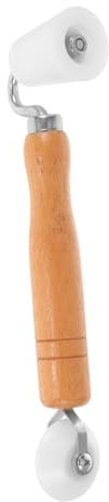 Angoily Wallpaper Smoothing Roller Tool with Ergonomic Wood Handle Seam Roller for Easy Application of Wallpaper for Home Decorating