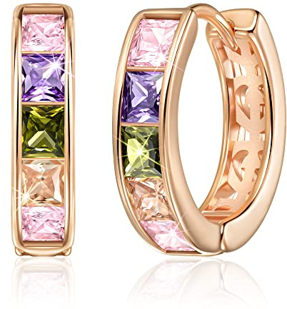 Linawe Kleine Creolen, Piercing Ring Helix Ohrhänger, Nickelfreie Schmuck Damen, Gold Rosegold Silber Mini Creolen Ohrstecker