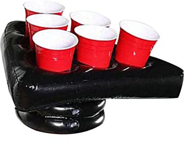 TOYANDONA Bandeja Inflable para Sombreros Triangulares De PVC Brillante, Accesorio para Juegos De Cerveza, 1 Unidad, Adecuado para Fiestas Infantiles y Eventos Festivos