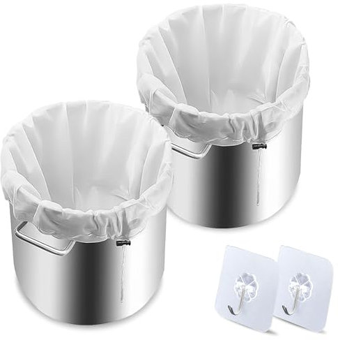 KASURE Braubeutel, 2 Stück Filterbeutel, 56 x 66 cm Brew Bag Weiß, 250 μm, Wiederverwendbar, 80g Verdicktes Polyester Material, für die Primärfiltration bei der Weinherstellung