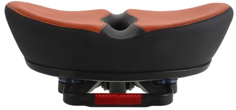 Sella per Bici senza Naso, Cuscino in Pu per Mountain e Road Bike | Imbottitura in Schiuma di Poliuretano, Design Ergonomico, Facile da Pulire e Mantenere