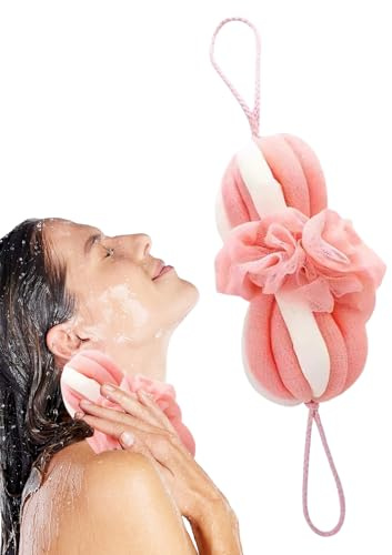 Estropajo Para Ducha | Esponja Exfoliante Corporal De Luffa Para Ducha - Flor Suave Para Limpieza De Piel Sensible Adultos Y Niños Herramientas De Higiene