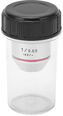Lente de microscopio biológico, Lente Objetivo del microscopio, microscopios acromáticos Objetivos RMS roscados 1x 195 Objetivos acromáticos Lentes para microscopios biológicos
