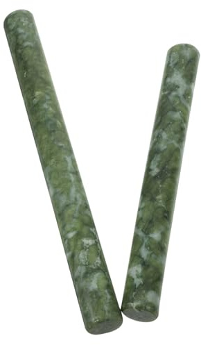Generic 2pezzi Mattarello in Pietra Naturale Antiaderente Mattarello Per Impasto e Ravioli Superficie Liscia e Resistente Accessorio Cucina Per Pasta e Dolci Adatto Professionisti e Appass