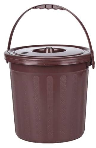 BESPORTBLE Coffee Grind Bin with 5l Capacity and Handle, Pp Material Compact Tea Residue Filter Trash Can for Home and Hotel Use, Stylish and Decorative Kitchen Storage Solution