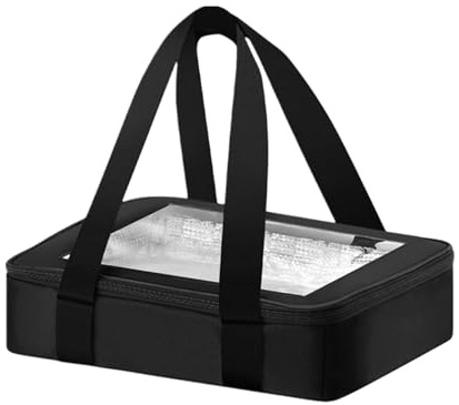 Ksikdeg Sac de transport alimentaire isotherme avec fermetures éclair - Portable et étanche - Pour les réunions de famille, les voyages