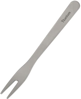 Vibsky Tiartisan Titanium Pastry Fork for Family Dessert, Anti-, Lightweight
