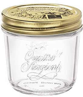 BORMIOLI ROCCO 6075320 Barattolo Bocca Larga 4 Stagioni in Vetro con Capsa Montata, Cl 20