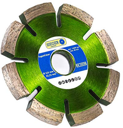 SIEGER Profi Fugenfräser 115mm x 6mm Nutfräser Räumscheibe Diamantfräser | Fräsen von Fugen | Premium-Qualität für professionellen Einsatz |