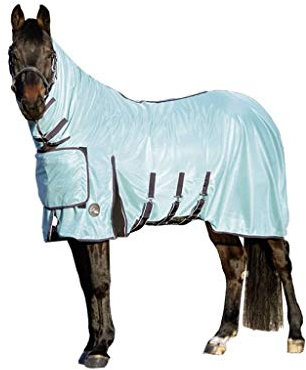 HKM Lissabon Style Fliegendecke mit Halsteil, Aqua, 115