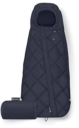 CYBEX Gold Fußsack Snøgga Mini 2, Für Babyschalen, Ab Geburt bis ca. 24 Monate, TOG 4, Ocean Blue (Blau)