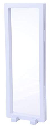 PACKOVE Box 3D-Schweberahmen Schweberahmen-Display Schmuckdisplay Zum Verkauf Von Münzständern Ohrring-Armband 3D-Displayrahmen Armband-Displayständer Anhängerbehälter Weiß