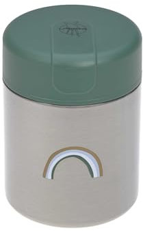 LÄSSIG petits enfants Boîte à bouillie étanche en acier inoxydable 315 ml chauffe-boîte/Food Jar Happy Rascals Smile