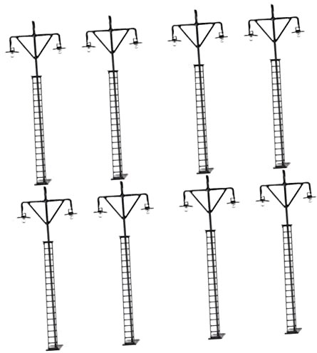 TEHAUX 4 Set Di Decorazioni Da Tavolo Mini Lampade Da Modellismo Ferroviario Simulazione Di Ferroviarie in Miniatura Da Tavolo Materiale 2 Pezzi * 4