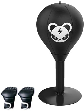 Saco de boxeo con ventosa, pelota de boxeo de mesa, antiestrés de mesa, mesa compacta para saco de boxeo, pelota de relajación de boxeo de mesa, base de ventosa fuerte, saco de boxeo de mesa para