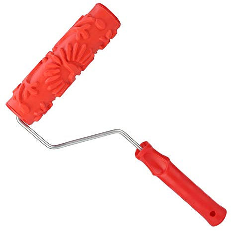 7 Geprägte Muster, Heimdekor-Verbesserungswerkzeuge, Kieselalgen-Schlamm-Malerwalze mit Kunststoffgriff, Wand-Gummi-Präge-Rändelwerkzeug, Maler für die Dekoration
