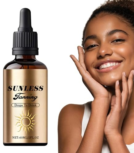 abbronzanti potabili | 60 ml graduale auto-abbronzante per il viso | Corpo abbronzante idratante per il viso per la casa, il viaggio tutti i tipi di pelle