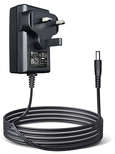 Vandefier 1.8M UKCA 12V 2A 24W Power Supply Adapter AC DC Universal Converter for LED Strip Lights, CCTV Camera, Makeup Mirror, Router, Monitor, DVR, and More