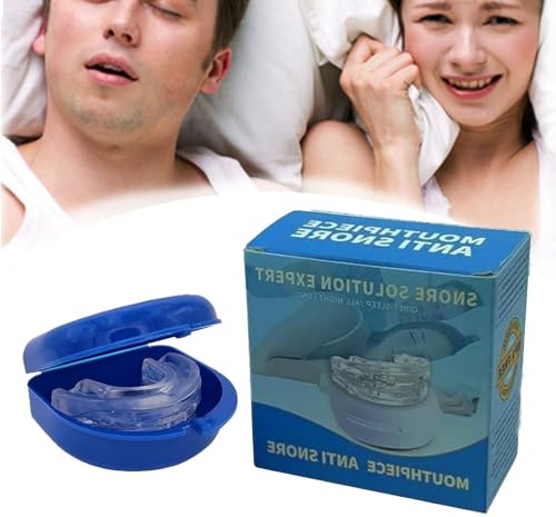 Syruna Antironquidos Anti-Snoring Mouthpiece Ferula Bucal El Diseño Ergonómico Eficazmente los Ronquidos Soft and Effective Device Night Silence for a Truthful Restful Rest(1pc)