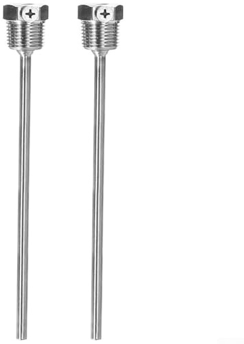 Besttoolifes Manicotto a immersione per sensore, manicotto in acciaio inox con filettatura G1/2, sonda in acciaio inossidabile 304, tubo di protezione per termocoppia, serbatoio dell'acqua (8 x 200)