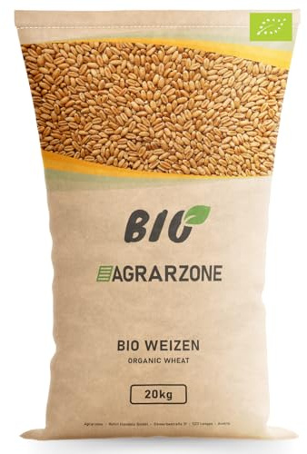 Agrarzone Bio Vete 20 kg – Fågelfoder och fjäderfäfoder – proteinrika vetekorn för kycklingar, ankor och gnagare – renat fodervete från Österrike