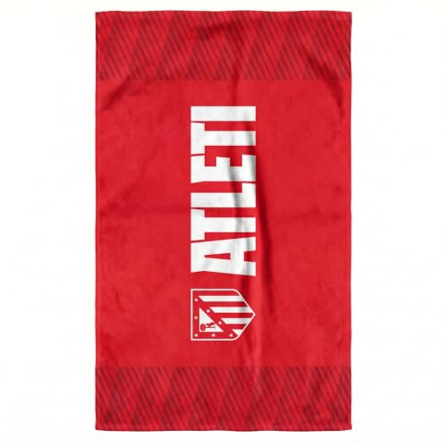 SaoTi Toalla Atletico de Madrid Microfibra 140 x 70 cm Diseño Oficial - Toalla Baño Grande Secado Rápido Ligera - Toallas Playa Grandes Gimnasio Piscina Adulto