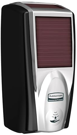 Rubbermaid Commercial Products Automatic Foam Soap Despenser, Black/Chrome, Touchless Delivery for use in Office/School/Hotel/Restaurant