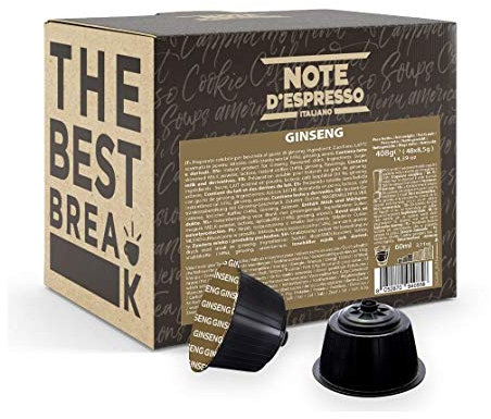 Note D'Espresso Ginseng, Capsule Compatibili Soltanto con Sistema NESCAFE DOLCE GUSTO, 48 Caps