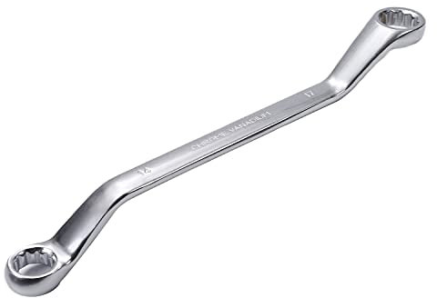 Utoolmart Doppelseitiger metrischer Torx-Ringschlüssel, 228 mm Gesamtlänge, Chrom-Vanadium-Stahl, Offset-Box-Schraubenschlüssel, manuelles Reparaturwerkzeug für Heimwerker, Autoreparaturen, 1 Stück