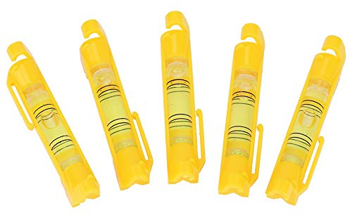 5Pcs String Line Level,Mini Rope Bubble Level Hanging Line Spirit Level Bubble String Leveler for Bricklaying,Plumbing,Guttering and Tiling