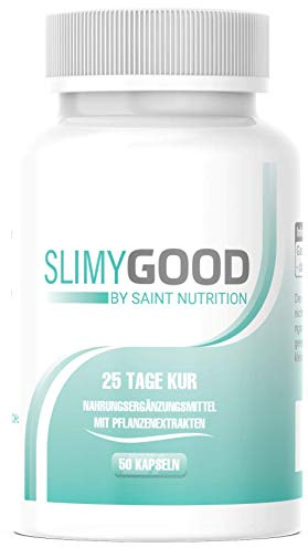NEU: Slimygood by Saint Nutrition® Kapseln VEGAN | 25 Tage Kur für Männer und Frauen – Kapsel extrem hochdosiert - STOFFWECHSEL – schnell & natürlich