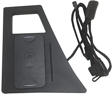 MURRAYLE Auto Innenausstattung Zubehör Wireless Ladegerät Aufbewahrungsbox for Telefon 11 Qi Schnelle Ladeplatte Fit for Audi Q7 2016 2017 2018