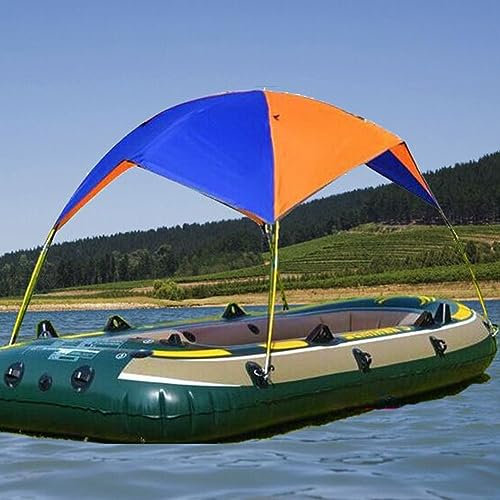 PETSTIBLE Faltbares Angelzelt für Schlauchboot für zwei Personen, aufblasbares Zelt für 2 Personen, Sonnensegel, wasserdichtes Zelt