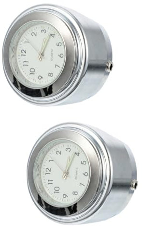Gatuida 2 Stk Auto Uhr Zeit Uhr Fahrrad Lenkeruhr Wasserdichte Uhren Lenkeruhr Für Motorräder Lenker-quarzuhr Betrachten Watchamacallit Cosmo-uhr Fahrradlenker Scheinen Weiß Motorrad
