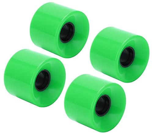 KIMISS Puente 4 Stück 60 X 45 Mm 78A Longboard 60 Mm L-Board für Sport, Outdoor, Sport, Skates, Skateboards, Roller, Teile, Rutschfester und Langlebiger Ersatz für (Green)