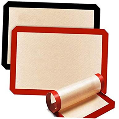 OFFSCH 3pezzi Tappetini Da Forno in Silicone Antiaderenti Resistenti Al Calore Per Panificazione Domestica Utensile Da Forno
