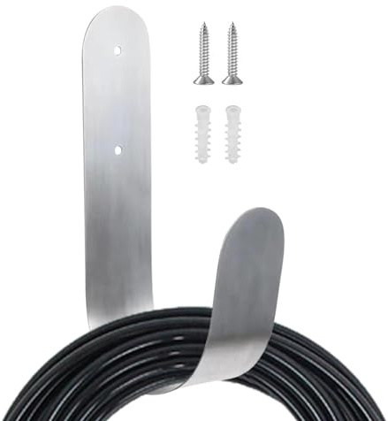Stainless Hanger | Heavy Duty Wall Mounted Pipe Rack | Rust Resistant Pipe Storage Hook for Garden, Yard and Garage Organization