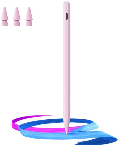 HSTT Pencil for iPad - 2018-2025 13 Minutes Fast Charging, Palm Rejection,Tilt Sensitivity, Stylus Pen Compatible with iPad Pro